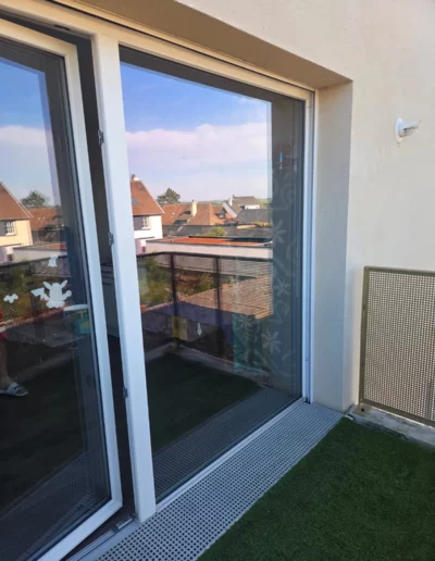 remplacement d'une baie vitrée pour la terrasse d'un appartement à Caen - SEA Catherine